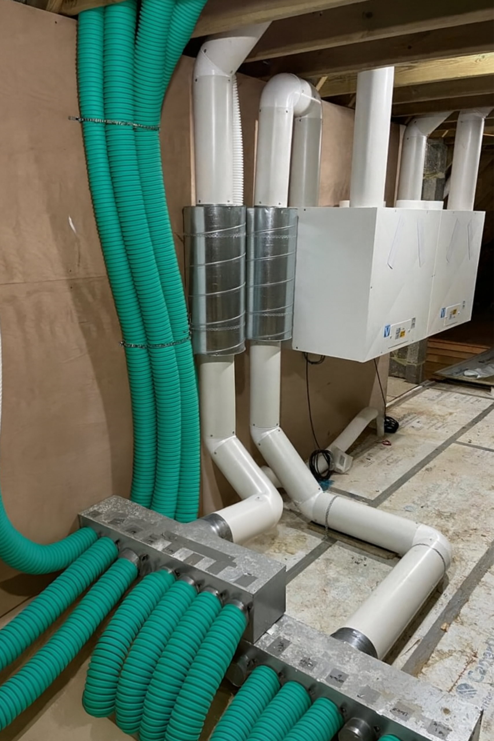 Residential ducting installation